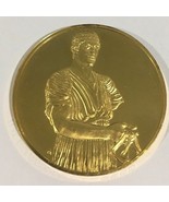 24k Gold On Sterling Silver Charioteer 100 Greatest Masterpieces Medal Coin - £127.60 GBP