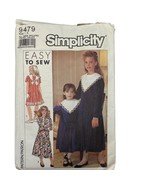 Simplicity 9479 Easy-To-Sew Vintage Dress Pattern For Girls &amp; Misses Size 7 - $89.73 MXN