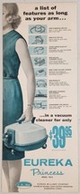 1960&#39;s? Print Ad Eureka Princess Model 702-A Vacuum Cleaners Bloomington,IL - £14.78 GBP