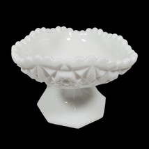 Fostoria Square Footed Winburn White Milk Glass 5&quot; Tricorner Open Jam Jelly Dish - £16.98 GBP