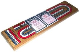 Board Game Bicycle 3-Track Cribbage Board - $14.70