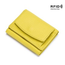 Irst layer of cowhide women mini wallet rfid blocking credit card wallets for men short thumb200