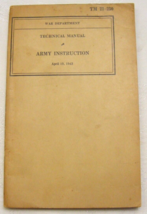 Vintage 1943 WW2 Era TM 21-250 Army Instruction War Dept. 3-d - $597.52 MXN