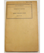 Vintage 1943 WW2 Era TM 21-250 Army Instruction War Dept. 3-d - $32.07