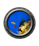 Clown Fish Family - Porthole Wall Decal - $14.00