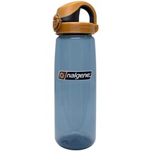 Nalgene Sustain 24oz On-The-Fly (OTF) Bottle (Rhino w/ Brown Black Cap) Recycled - £12.83 GBP