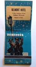 Christmas Seasons Greetings Belmont Hotel Madison Wisconsin FEATURE Matchbook - £13.27 GBP