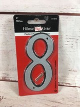 Hillman Sign Reflective Plastic Nail-On 4” House Number 8, 841612 - £6.33 GBP