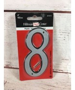 Hillman Sign Reflective Plastic Nail-On 4” House Number 8, 841612 - $7.92
