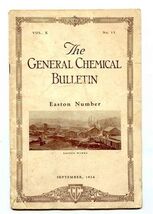 The General Chemical Bulletin Easton Number September 1924 Employee Maga... - $17.82