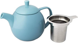 FORLIFE - Curve Turquoise Teapot with infuser - Ceramic teapot 24oz / 700ml - £39.83 GBP