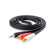Premium 1/8&quot; 3.5Mm Male To 2 Rca Male Audio Speaker Cable Lead Y Adapter... - £8.63 GBP