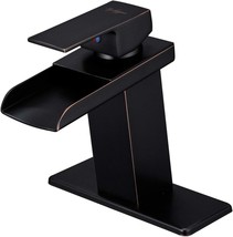 Modern Waterfall For Sink 1 Hole Or 3 Hole Rustic Bath Vanity Faucets Single - £37.74 GBP