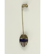 Vintage Jewelry School Mens Lapel Pin Sterling Silver Miami Edison Cadet... - £16.43 GBP