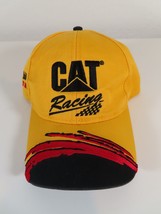 CAT Caterpillar NASCAR Racing Yellow Baseball Snapback Hat Ward Burton #22 VTG - £17.84 GBP