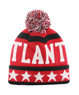 Atlanta City Hunter Men&#39;s Large Stars Winter Knit Cuffed Pom Beanie Hat ... - £11.95 GBP