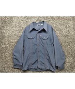 Vintage Levis Shirt Men XL Blue Corduroy Panatella Tops RARE Orange Tab - £92.91 GBP