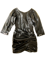 For Love &amp; Lemons Womens Dress Mini Afton Faux Leather Western Black Size S - £84.22 GBP