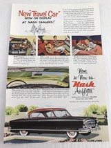 Nash Airflytes Travel Car Vtg 1953 Print Ad - £7.49 GBP