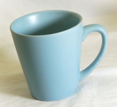 Light Blue Coffee Cup Mug Stoneware Unknown Maker - $12.86