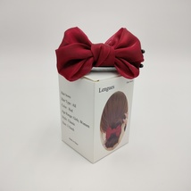 Lengues Hair bows Delicate Soft Fabric Bow Hair Clips for Women Girls, Red  - £8.78 GBP