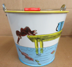 Vintage Curious George Schylling Tin Pail Sand Bucket     5 - $37.04