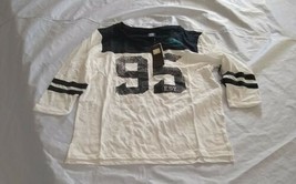 NFL Women's Jaguars 3/4 Sleeve Scoop Neck White/Black Top Size Large - $30.28
