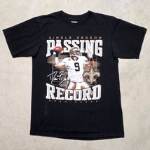 DREW BREES New Orleans Saints Passing Record Reebok T-Shirt - Size Medium - £11.91 GBP