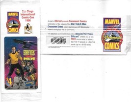 San Diego Comic-Con Blockbuster Video Star Trek X-Men Comic Crossover Promo Card - £15.25 GBP