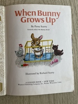 Vintage Little Golden Book: When Bunny Grows Up image 2
