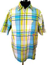 Enyce Clothing Co. Shirt Men&#39;s Size X-Large Multicolor Plaid Cotton Button Front - £14.95 GBP
