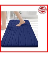 Gorgeously Soft Navy Memory Foam Bath Rug - Quick-Drying, 1&#39;8&quot; x 2&#39;6&quot; Lu... - $928.41 MXN