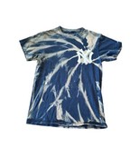 New York Yankees Tie Dye Navy Short Sleeve T-Shirt Ruth #3 Size Small - £12.69 GBP