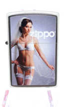 Sexy Bride On Her Wedding Night Pin-up Girl  Zippo Lighter Satin Chrome ... - £23.17 GBP