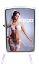 Sexy Bride On Her Wedding Night Pin-up Girl  Zippo Lighter Satin Chrome ... - $551.86 MXN