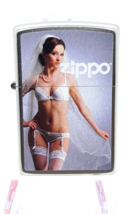 Sexy Bride On Her Wedding Night Pin-up Girl  Zippo Lighter Satin Chrome Finish - £22.83 GBP