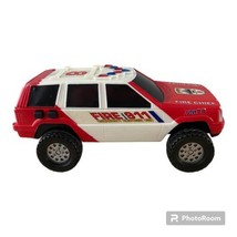 Vintage Buddy L Jeep Fire Chief Emergency Response Unit 8 Talks Lights Siren VID - £18.10 GBP