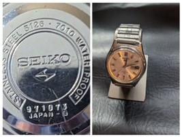 1960’S Seiko 5 Sportsmatic 23 Gioielli Automatic Acciaio Inox 5126-7010 Lavoro - £93.68 GBP