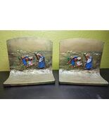 Antique 1920s Kroheim &amp; Oldenbusch The Gleaners Heavy Polychrome Spelter... - $367.54 CAD