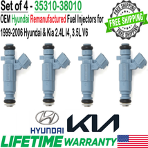 4Pcs Hyundai OEM Fuel Injectors for 2003-2006 Hyundai Santa Fe GLS Sport 3.5L V6 - $79.19