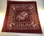 Vintage 1980s USC South Carolina Gamecocks Bandanda Handkerchief 21.5x21.5&quot; - £9.33 GBP