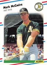 1988 Fleer #286 Mark McGwire Oakland Athletics ⚾ - $0.89