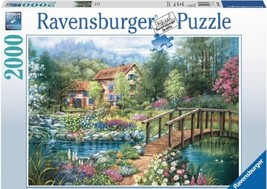 Ravensburger Brand New Puzzle Shades of Summer 2000 Pieces #166374 House Garden - $65.44
