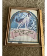 Vintage nordik wolf light beer mirror Sign 14x17 - €50,32 EUR