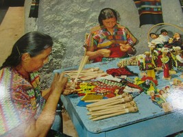 Vintage Artisans San Antonio Arroz Atitlan Guatemala Postcard 50030 - $11.87