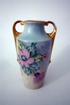 Porzellanfabrik Wehinger c1920 Beautiful Polychrome Decorated Rose Vase ... - £34.07 GBP
