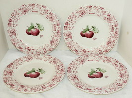 4- Pfaltzgraff &quot;Delicious Red Apple&quot; 10.5&quot; Dinner Plates ~ No Chips Some... - £27.51 GBP