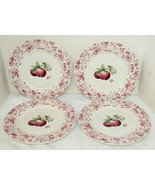 4- Pfaltzgraff &quot;Delicious Red Apple&quot; 10.5&quot; Dinner Plates ~ No Chips Some... - $29.99