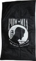 AES 12x18 Pow Mia POWMIA Solarmax 2ply Sewn Double Sided Nylon Knit Garden Flag - £15.89 GBP