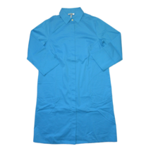 NWT Hinson Wu Xena in Aqua Blue Cotton Zip Back Shift Shirt Dress S - $120.00